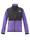 The North Face Denali 2 Logo-embroidered Colour-block Fleece And Shell Jacket In Purple,black