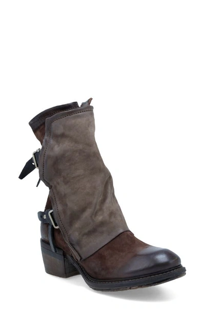 As98 Connor Bootie In Chocolate Leather