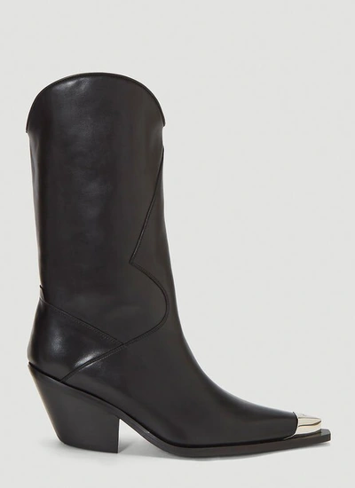 Misbhv Texas Cowboy Boots In Black