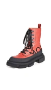 Monse X Both Gao High Boots In Scarlet/black