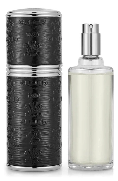 Creed Black Leather With Silver Trim Prefilled Deluxe Atomizer Usd $570 Value In Millesime Imperial