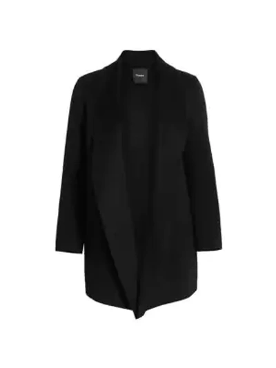 Theory Clairene Shawl Collar Jacket In Black
