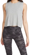 Beyond Yoga Balanced Knot Muscle Tank In Silver Mist