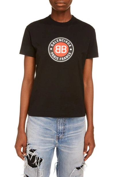Balenciaga Black Club Vintage Logo T-shirt
