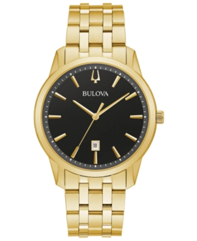 Bulova Men's Classic Sutton Gold-tone Stainless Steel Bracelet Watch 40mm