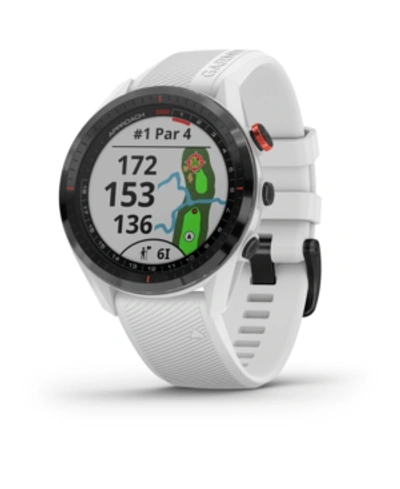 Garmin Unisex Approach S62 White Silicone Strap Touchscreen Smart Watch 47mm In Black