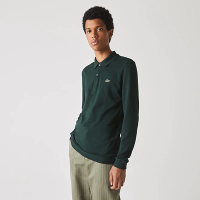 Lacoste Men's Slim Fit Long Sleeve Polo - 3xl - 8 In Green