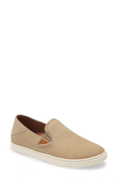 Olukai Pehuea Slip-on Sneaker In Clay/ Clay Leather
