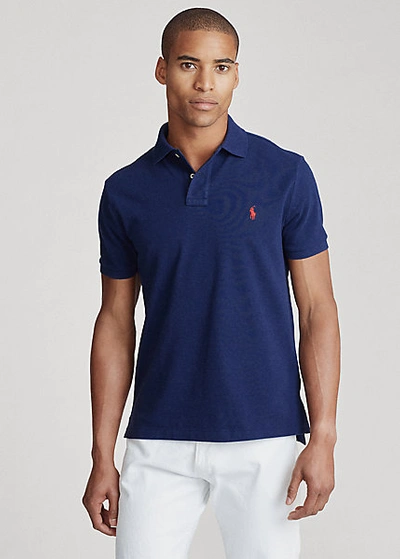 Polo Ralph Lauren Classic Fit Mesh Polo Shirt In Sailing Orange/royal
