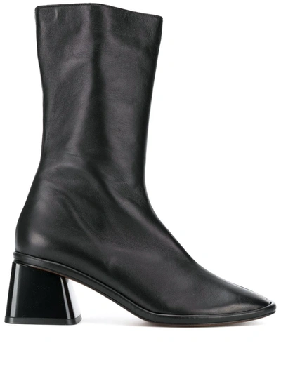 Clergerie Block Heel Boots In Black