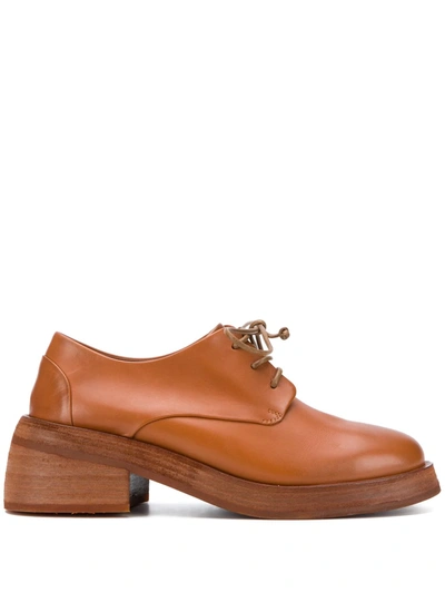 Marsèll Chunky Sole Round Toe Brogues In Brown