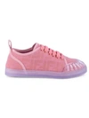 Fendi Women's Ff Logo Low-top Sneakers In Pink