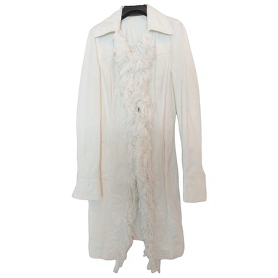 Pre-owned John Richmond Jacket In White