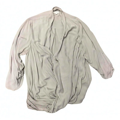 Pre-owned Helmut Lang Blouse In Grey