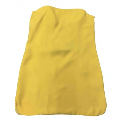Pre-owned Ralph Lauren Silk Top In Yellow