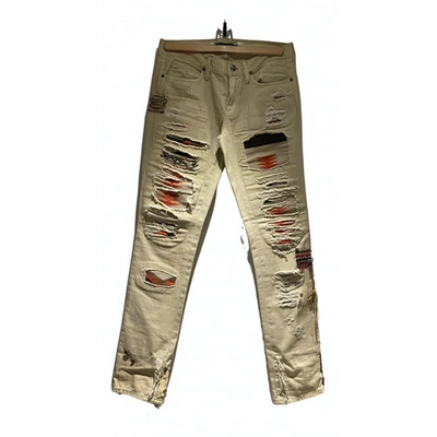 Pre-owned Ralph Lauren Straight Jeans In Beige