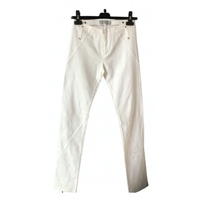 Pre-owned Iceberg Slim Jeans In White
