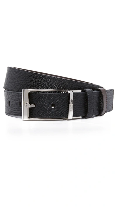 Bally Men's Astor Reversible Leather Belt In Black