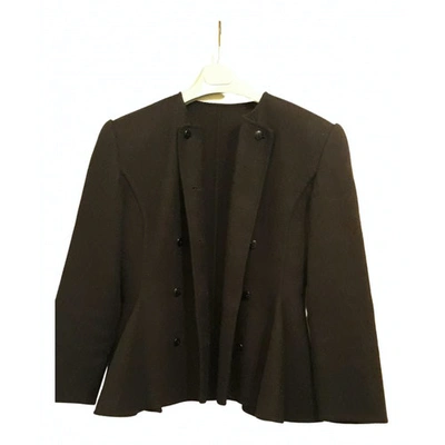 Pre-owned Pierre Cardin Wool Suit Jacket In Black