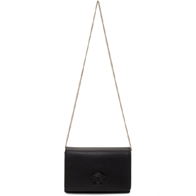 Versace Palazzo Medusa Shoulder Bag In Black