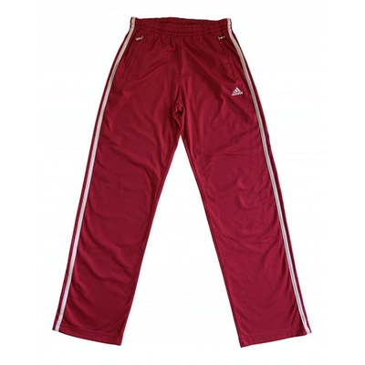 Pre-owned Adidas Originals Pink Trousers