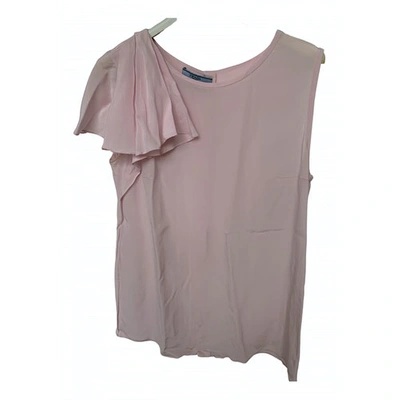 Pre-owned Prada Silk Blouse In Pink