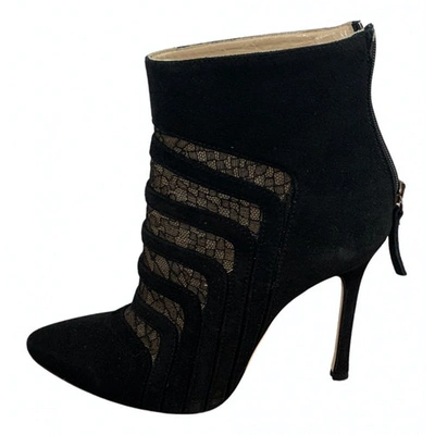 Pre-owned Chelsea Paris Ankle Boots In Black