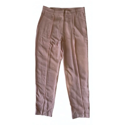 Pre-owned Adam Lippes Trousers In Pink