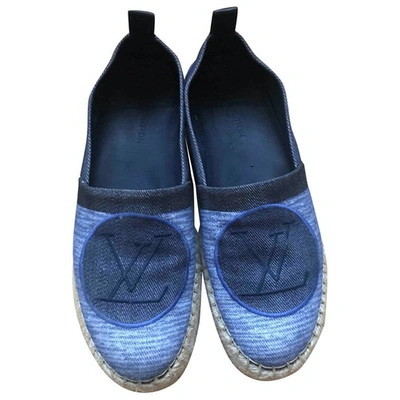 Pre-owned Louis Vuitton Seashore Blue Cloth Espadrilles