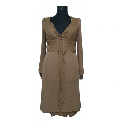 Pre-owned Ermanno Scervino Mid-length Dress In Brown