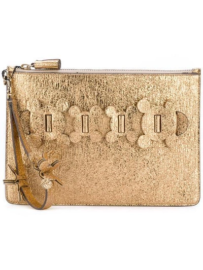 Anya Hindmarch Circulus Large Pouch Clutch - Metallic