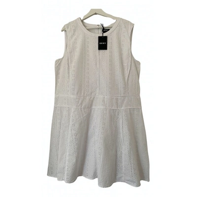 Pre-owned Dkny Dress In White