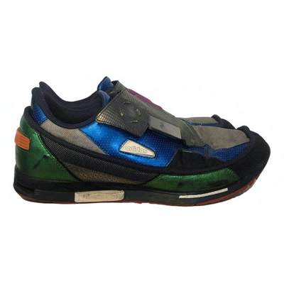 Pre-owned Raf Simons Navy Patent Leather Trainers