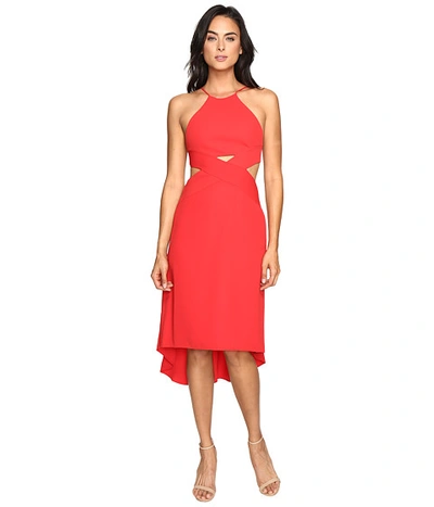 Halston Heritage Halter Dress With Cut Out Detail | ModeSens