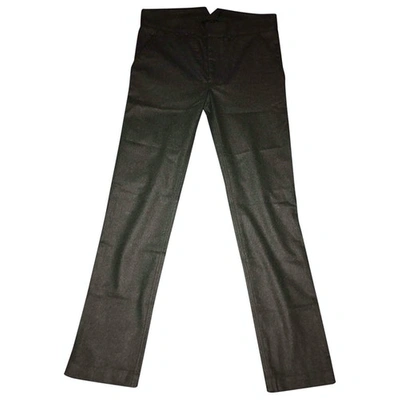Pre-owned Diesel Black Gold Cashmere Trousers In Black