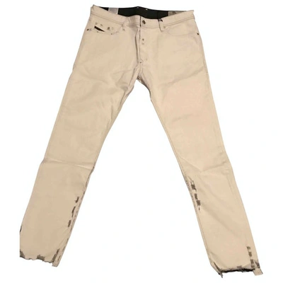 Pre-owned Diesel Slim Jean In White