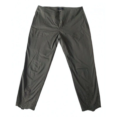 Pre-owned Seventy Straight Pants In Khaki