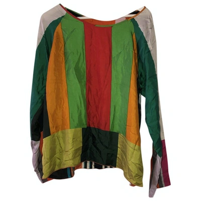 Pre-owned Pierre-louis Mascia Silk Blouse In Multicolour