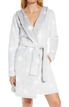 Ugg Miranda Double Face Fleece Hooded Robe In Gray Star