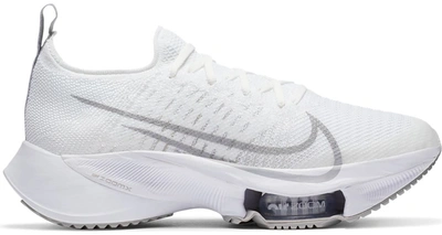 Pre-owned Nike Air Zoom Tempo Next% Flyknit White Pure Platinum (women's) In White/pure Platinum-atmosphere Grey