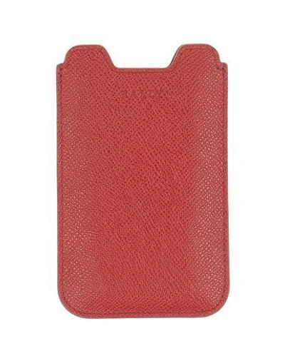 Bally Iphone Cover In Brick Red