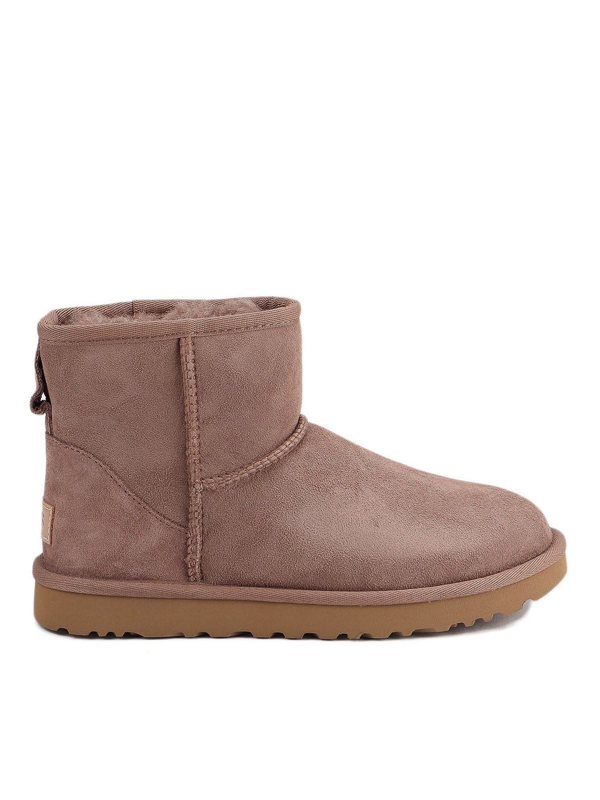 Ugg Classic Ii Mini Ankle Boot In Caribou Color In Reversed Sheepskin ...