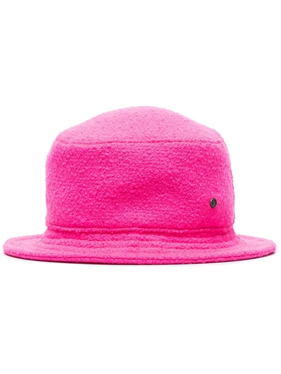 Maison Michel Jason Shocking Pink Bucket Hat In Fluo Pink