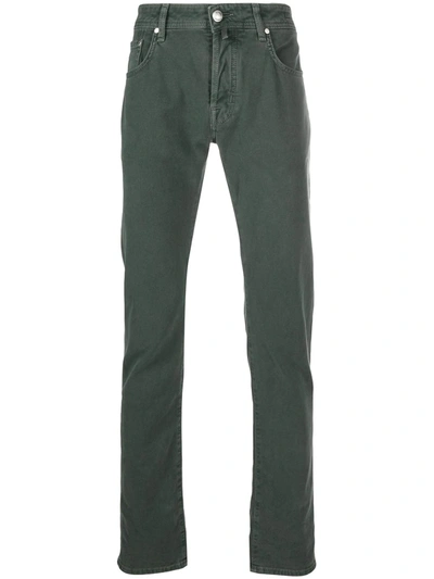 Jacob Cohen J688 Pocket Square Jeans In Green