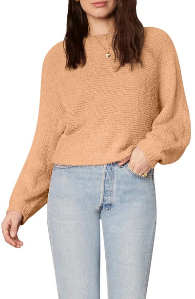 Cupcakes And Cashmere Perri Boucle Sweater In Camel