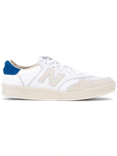 New Balance Men's 300 Leather Sneakers In White And Beige