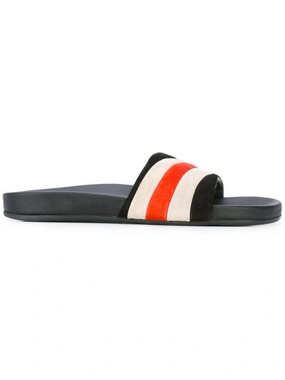 Marc Jacobs Striped Pool Slides