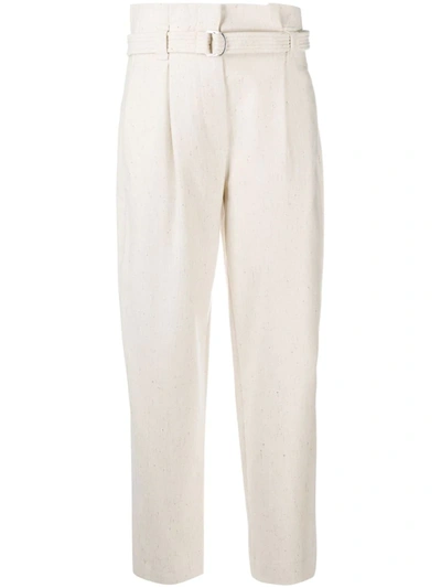 Tela Cropped Tailored Trousers In Neutrals
