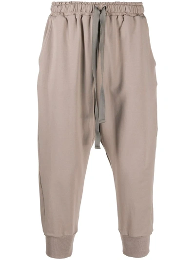 Alchemy Cropped Drop-crotch Trackpants In Neutrals