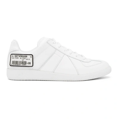 Maison Margiela Removable-barcode Low-top Sneakers In White